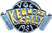 Kenmore motorcycle rally badge