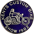 Kent Custom Bike Show motorcycle show badge from Jean-Francois Helias