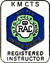 KMCTS Instructor motorcycle scheme badge from Jean-Francois Helias