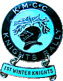 Knights Winter motorcycle rally badge from Jean-Francois Helias