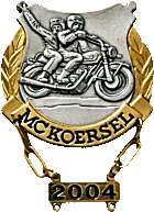 Koersel motorcycle rally badge from Jean-Francois Helias