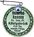 Konigsbruck motorcycle rally badge from Jean-Francois Helias