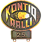 Kontio motorcycle rally badge from Jean-Francois Helias