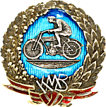Kurzemes Moto Biedriba motorcycle club badge from Jean-Francois Helias