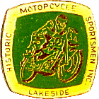 Lakeside motorcycle race badge from Jean-Francois Helias