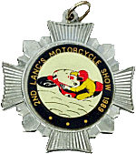 Lancs motorcycle show badge from Jean-Francois Helias