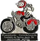 Lanjaron motorcycle rally badge from Jean-Francois Helias
