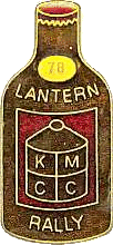 Lantern motorcycle rally badge from Ted Trett