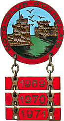 La Rochelle motorcycle rally badge from Jean-Francois Helias
