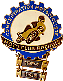 La Roche sur Foron motorcycle rally badge from Jean-Francois Helias
