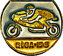 Latvia Riga motorcycle race badge from Jean-Francois Helias