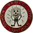 Laughing Lightbulb motorcycle rally badge