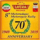 Laverda motorcycle rally badge from Jean-Francois Helias