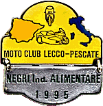 Lecco Pescate motorcycle rally badge from Jean-Francois Helias