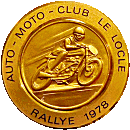 Le Locle motorcycle rally badge from Jean-Francois Helias
