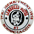 Lemovices motorcycle rally badge from Jean-Francois Helias