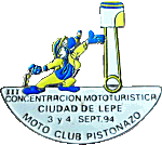 Lepe motorcycle rally badge from Jean-Francois Helias