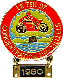 Le Teil motorcycle rally badge from Jean-Francois Helias