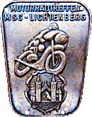 Lichtenberg motorcycle rally badge from Jean-Francois Helias