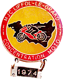 Liffol-Le-Grand motorcycle rally badge from Jean-Francois Helias