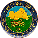 Limestone motorcycle rally badge from Jean-Francois Helias