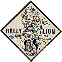 Lion motorcycle rally badge from Paul Mullis