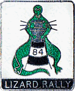 Lizard motorcycle rally badge from Phil Drackley
