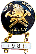London Fire Brigade motorcycle rally badge from Jean-Francois Helias