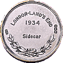 London-Lands End motorcycle run badge from Jean-Francois Helias