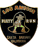 Los Amigos Party Run motorcycle run badge from Jean-Francois Helias