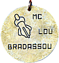 Lou Bradassou motorcycle rally badge from Jean-Francois Helias