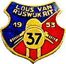 Lous Van Rijswijk motorcycle rally badge from Jean-Francois Helias