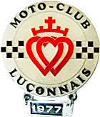 Lucon motorcycle rally badge from Jean-Francois Helias