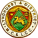 Lyndhurst & DMC & LCC motorcycle club badge from Jean-Francois Helias