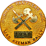 Mad Axeman motorcycle rally badge from Jean-Francois Helias
