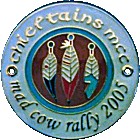 Mad Cow motorcycle rally badge