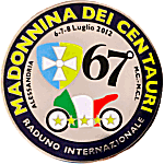 Madonnina dei Centauri motorcycle rally badge from Jean-Francois Helias