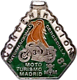 Madrid MTM motorcycle rally badge from Jean-Francois Helias