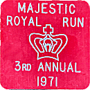 Majestic Royal motorcycle run badge from Jean-Francois Helias