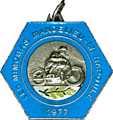 Mandelieu motorcycle rally badge from Jean-Francois Helias