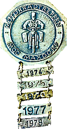 Maxdorf motorcycle rally badge from Jean-Francois Helias