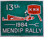Norton Mendip motorcycle rally badge from Heather MacGregor