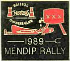 Norton Mendip motorcycle rally badge from Ted Trett