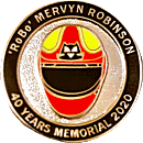 Mervyn Robinson Memorial motorcycle race badge from Jean-Francois Helias