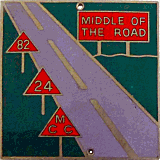Middle Of The Road motorcycle rally badge