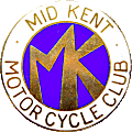 Mid Kent MCC motorcycle club badge from Jean-Francois Helias