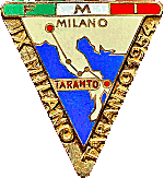 Milano-Taranto motorcycle rally badge from Jean-Francois Helias