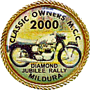 Mildura motorcycle rally badge from Jean-Francois Helias