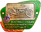 Miltenberg Burgstadt motorcycle rally badge from Jean-Francois Helias