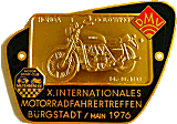 Miltenberg Burgstadt motorcycle rally badge from Jean-Francois Helias